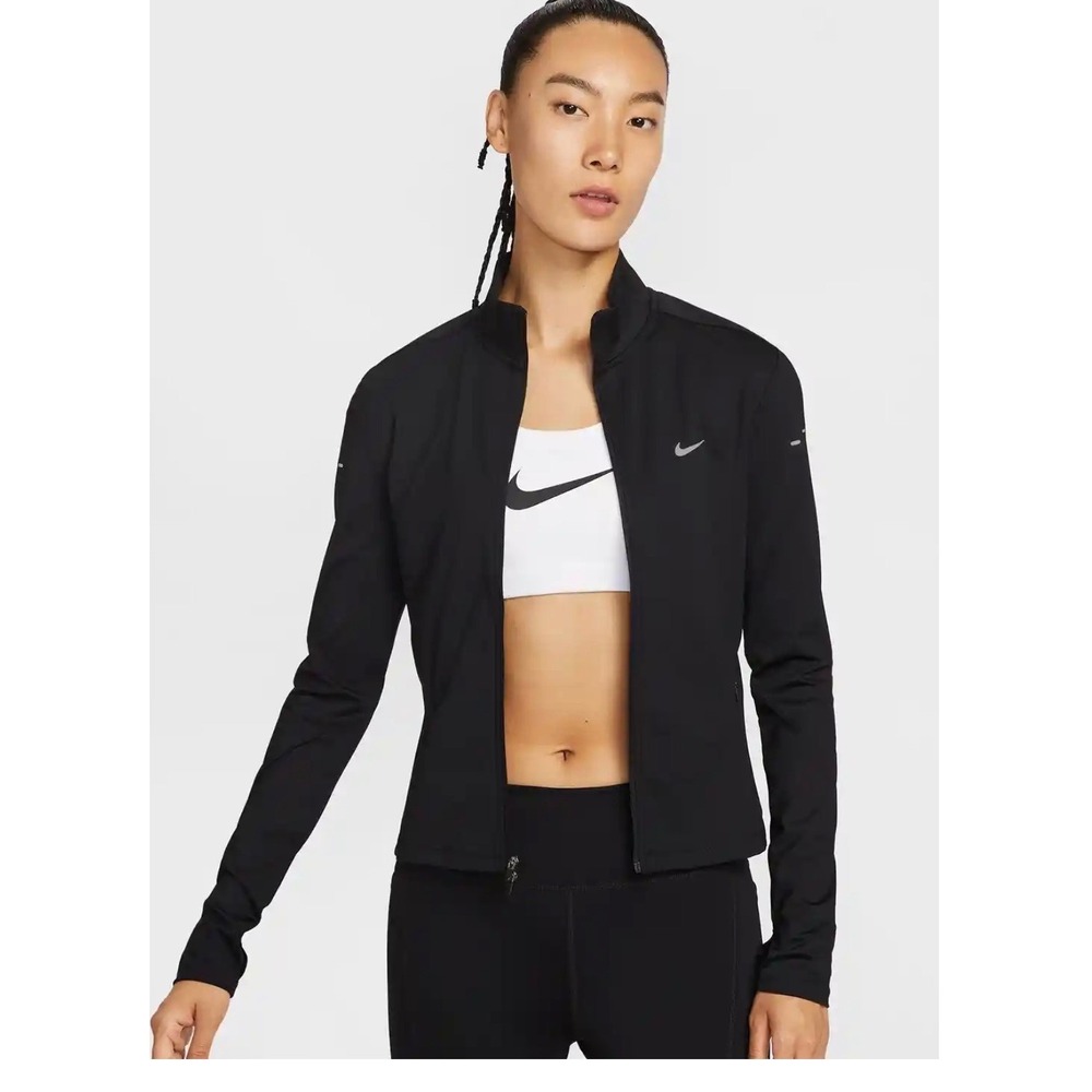Nike Womens Swift Dri-Fit Full-Zip Mid-Layer‎ Running Top Jacket Black Sz XS NWT - Picture 9 of 14